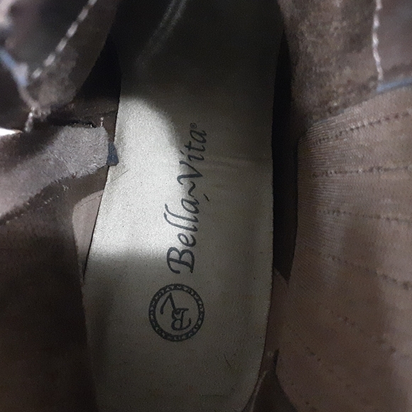 Bella Vita Women's Bronx Western  festival leather ankle Boots  7.5M rodeo Y2K - Picture 10 of 13